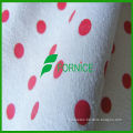 Several containers exported dots print weft suede fabric for upholstery